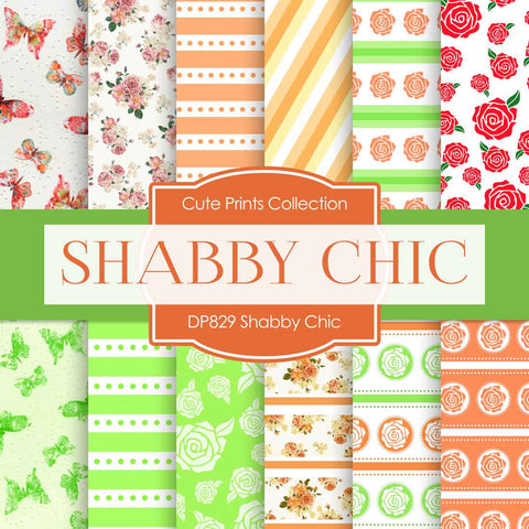 Shabby Chic Digital Paper DP829 - Digital Paper Shop