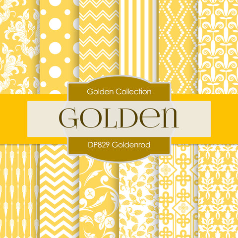 Goldenrod Digital Paper DP829 - Digital Paper Shop - 1
