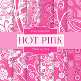 Hot Pink Digital Paper DP834A - Digital Paper Shop