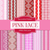 Pink Lace Digital Paper DP851 - Digital Paper Shop