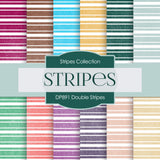 Double Stripes Digital Paper DP891B - Digital Paper Shop - 1