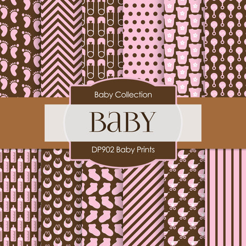 Baby Prints Digital Paper DP902 - Digital Paper Shop - 1