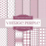 Vintage Purple Digital Paper DP917 - Digital Paper Shop