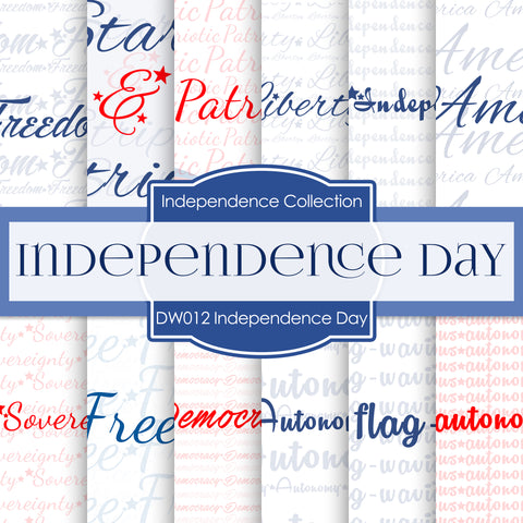 Independence Day Digital Paper DW012 - Digital Paper Shop