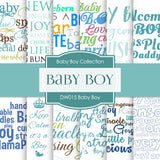 Baby Boy Digital Paper DW015 - Digital Paper Shop