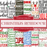 Christmas Reindeer Digital Paper DW035 - Digital Paper Shop