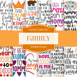 Family Digital Paper DW036 - Digital Paper Shop