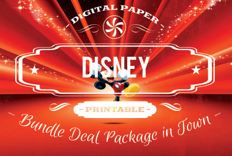 Digital Papers - Disney & Cartoon Bundle Deal - Digital Paper Shop