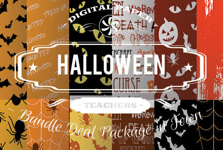 Digital Papers - Halloween Papers Bundle Deal - Digital Paper Shop