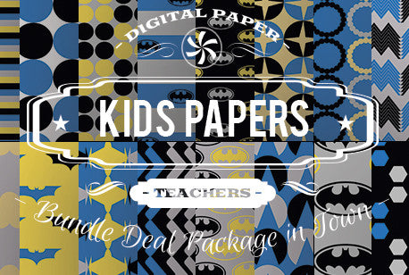 Digital Papers - Kids Papers Bundle Deal - Digital Paper Shop