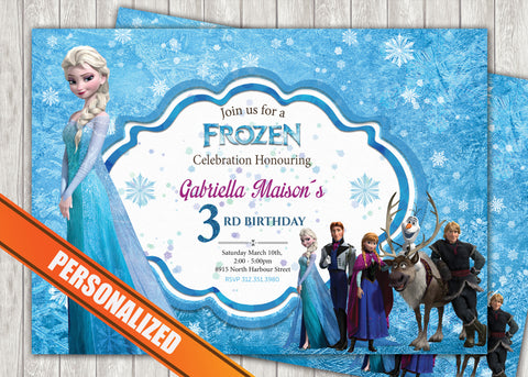 Frozen Greeting Card PC015 - Digital Paper Shop