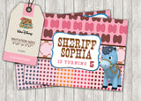 Sheriff Callie Greeting Card PC035 - Digital Paper Shop