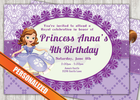 Princess Sofia Greeting Card PC039 - Digital Paper Shop