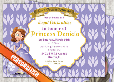 Princess Sofia Greeting Card PC040 - Digital Paper Shop