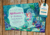 Little Mermaid Greeting Card PC045 - Digital Paper Shop