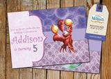 Little Mermaid Greeting Card PC046 - Digital Paper Shop