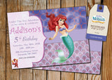 Little Mermaid Greeting Card PC046 - Digital Paper Shop