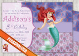 Little Mermaid Greeting Card PC046 - Digital Paper Shop