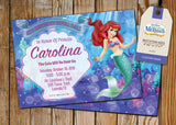 Little Mermaid Greeting Card PC047 - Digital Paper Shop