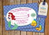 Little Mermaid Greeting Card PC048 - Digital Paper Shop