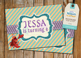 Little Mermaid Greeting Card PC049 - Digital Paper Shop