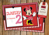 Minnie Mouse Greeting Card PC069 - Digital Paper Shop
