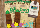 Luau Party Greeting Card PC092 - Digital Paper Shop