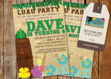 Luau Party Greeting Card PC092 - Digital Paper Shop