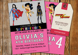 Superhero Greeting Card PC115 - Digital Paper Shop
