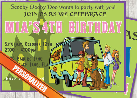 Scooby Doo Greeting Card PC124 - Digital Paper Shop