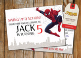 Spiderman Greeting Card PC138 - Digital Paper Shop