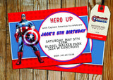 Captain America Greeting Card PC160 - Digital Paper Shop