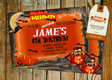 Halloween Greeting Card PC166 - Digital Paper Shop