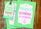 Birthday Greeting Card PC187 - Digital Paper Shop