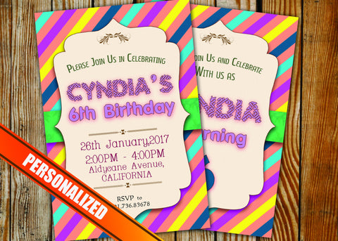 Birthday Greeting Card PC189 - Digital Paper Shop