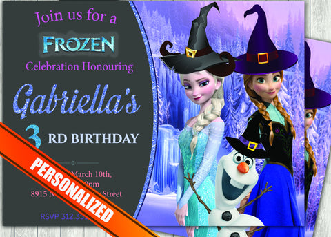 Frozen Halloween Greeting Card PC193 - Digital Paper Shop