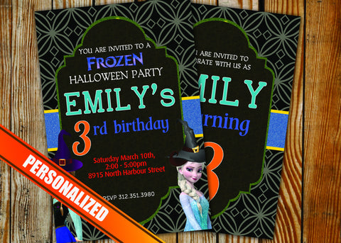 Frozen Halloween Greeting Card PC201 - Digital Paper Shop