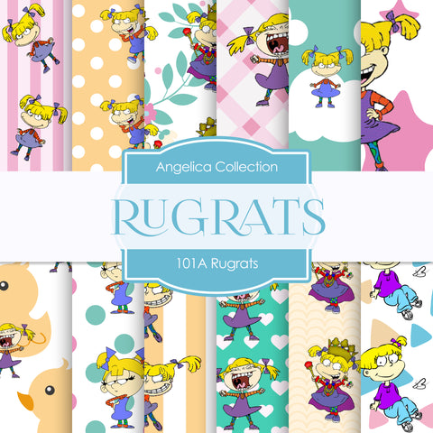 Rugrats Digital Paper 110A - Digital Paper Shop