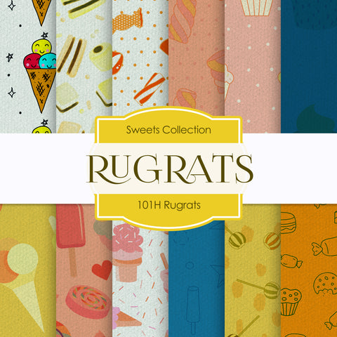 Rugrats Digital Paper 110H - Digital Paper Shop