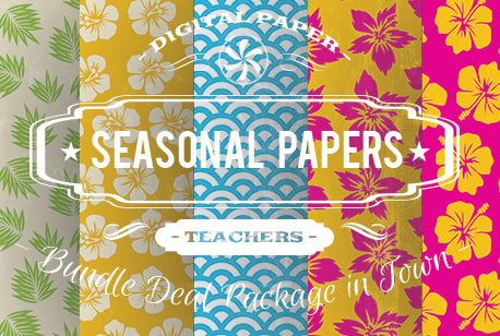 Digital Papers - Seasonal Papers Bundle Deal - Digital Paper Shop