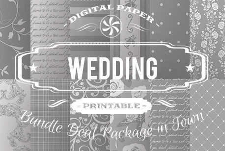Digital Papers - Wedding Papers Bundle Deal - Digital Paper Shop