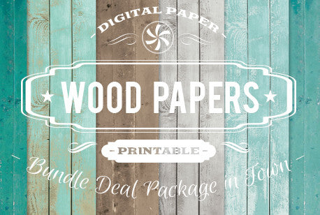 Digital Papers - Wood Papers Bundle Deal - Digital Paper Shop