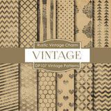 Vintage Patterns Digital Paper DP107 - Digital Paper Shop